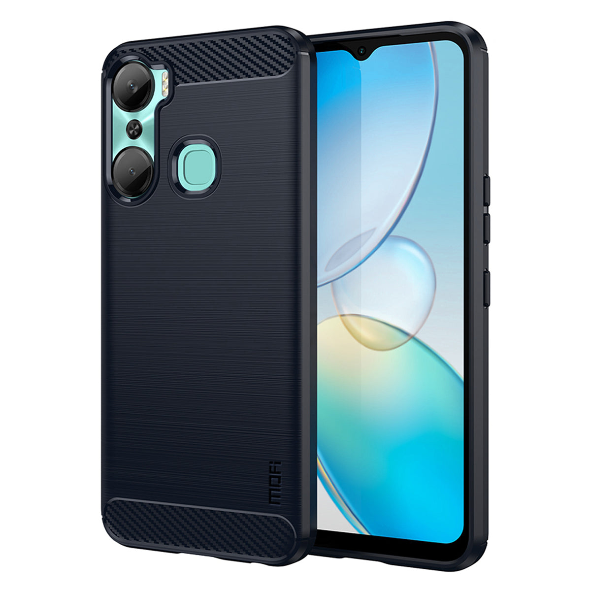 MOFI JK TPU Series-1 Carbon Fiber Phone Cover for Infinix Hot 12 Pro 4G Drop Protection TPU Brushed Phone Case Shell MOFI JK TPU Series-1 Carbon Fiber Phone Cover for Infinix Hot 12 Pro 4G Drop Protection TPU Brushed Phone Case Shell